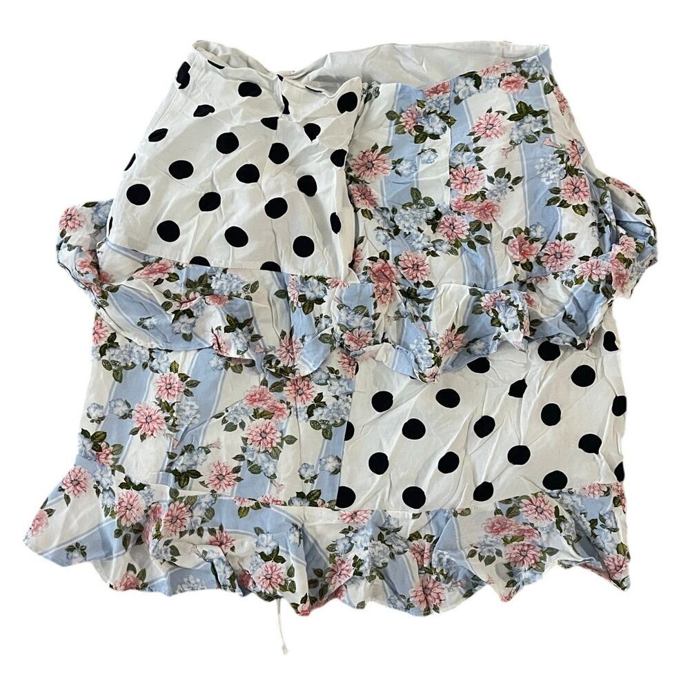 For Love & Lemons St Louis Mini Skirt Size Small - Picture 5 of 6